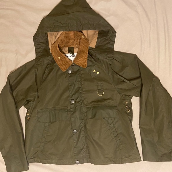Margaret Howell & Barbour Cropped Spey Wax Jacket